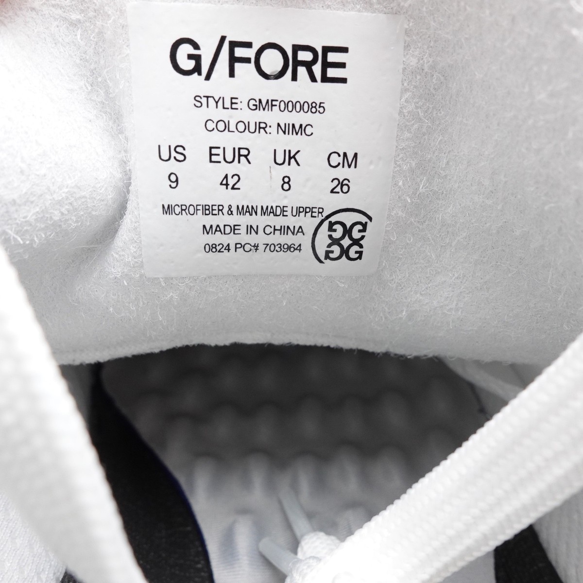 Size 9 Men's G/FORE G.112 Spikeless Golf Shoes GMF000085-NIMC