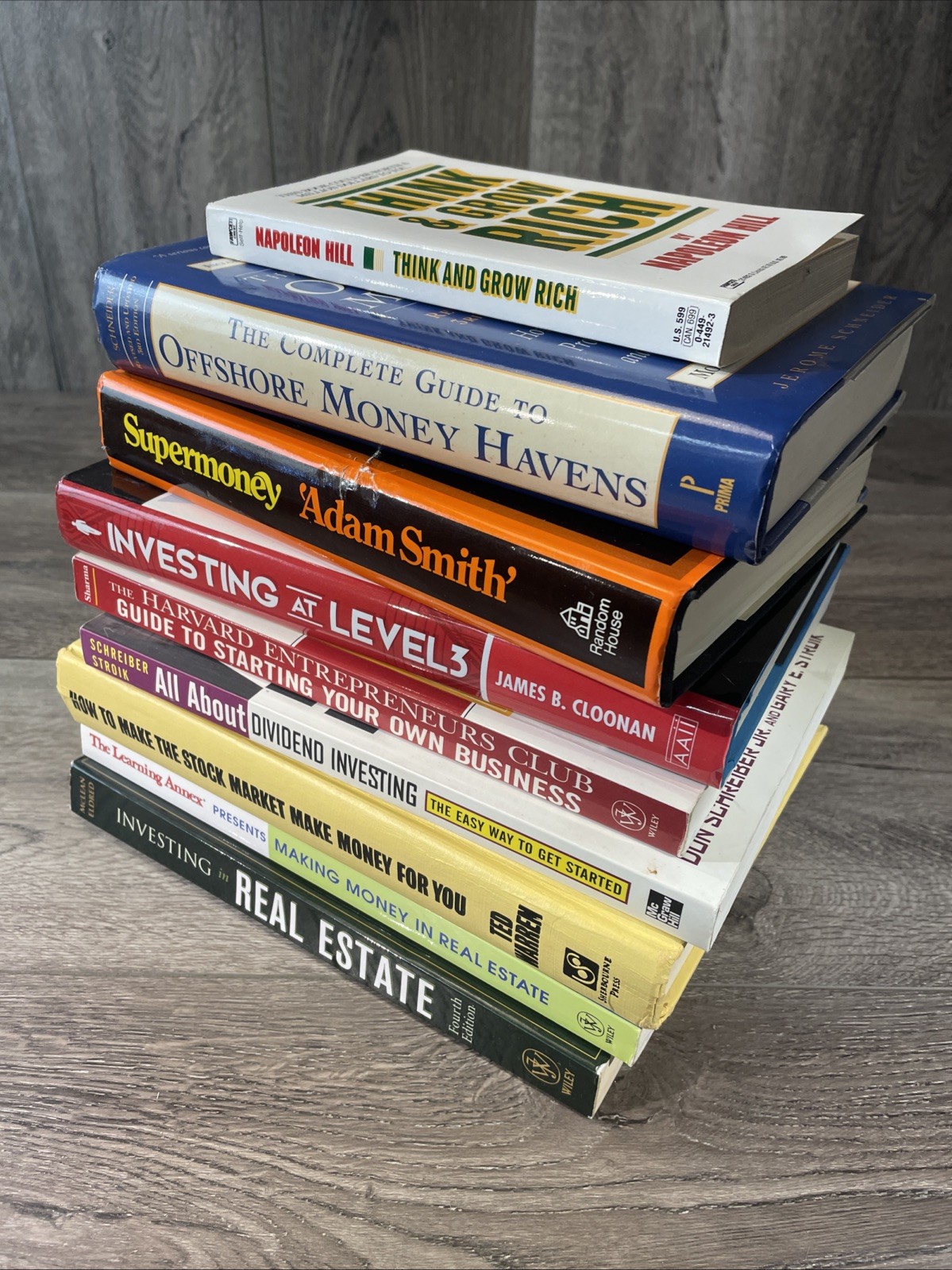 Lot Of 9 Investing Books On Stocks Trading Markets Finance Money Real Estate