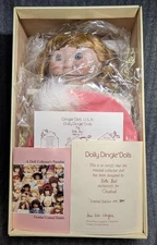Vintage Goebel Dolly Dingle Musical Porcelain Doll Bette Ball Limited COA 1993