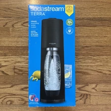 Soda Stream Terra Black Classic Cordless Sparkling Water Maker, QuickConnect