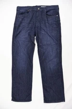 Cremieux Men's 38x30 Premium Jeans Straight Fit Indigo Denim Cotton Spandex Pant