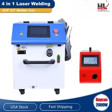 Raycus Peak 2000W 4 In 1 Fiber Laser Welding Cleaning Cutter Machine SUP23T Head