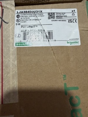 Square D LGA36400U31X PowerPact 400 amp Brand new