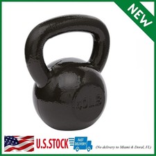 40lb Cast Iron Kettlebell for Resistance Training