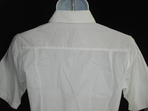 NWT Wrangler Solid White 100% Cotton 2-Pocket Cowboy S/S Shirt Men’s Sz. M - Picture 7 of 8