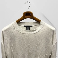 Thomas wylde Rayon Sweater Jumper M medium Super Soft Crew Neck Slit