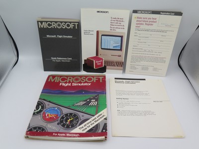 Vintage 1986 Microsoft Flight Simulator 1.0 for Apple Macintosh Manuals Only
