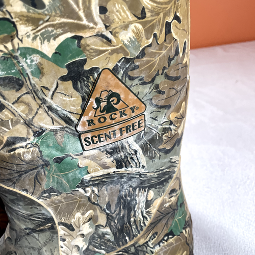 Rocky Boots Mens 13 Green Camo BuckStalker Scent Control Insulated Waterproof - Picture 5 of 20