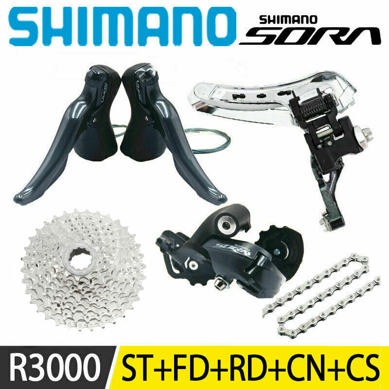 SHIMANO　SORA r3000 SHIMANO SORA R3000 Groupset L+R Shifter Front Rear
