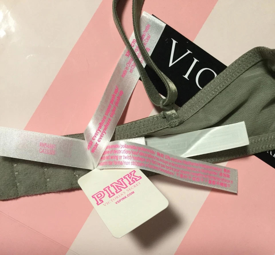 Victoria's Secret PINK Wear Everywhere SUPER PUSH-UP (Bombshell) Bra CAMO 32's - Image 3 of 4