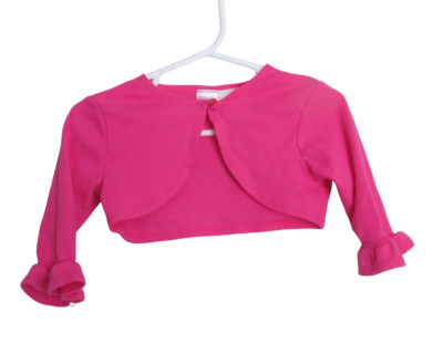 Blueberi Boulevard Button Front Cardigan Sweater Girls 24M Pink Long Sleeve