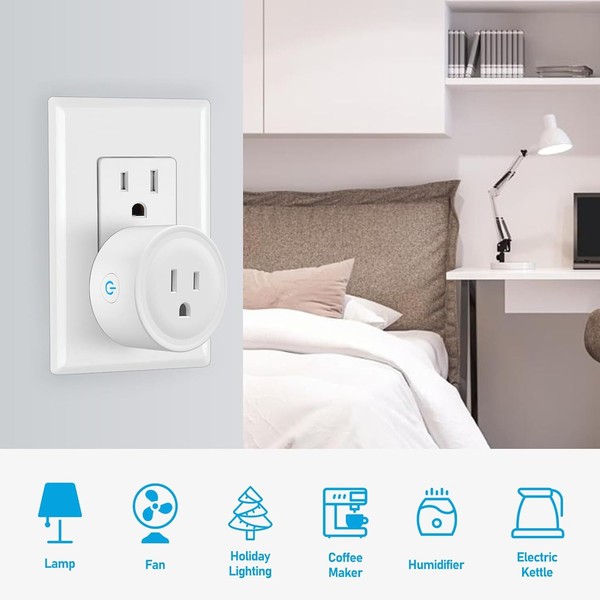 Alternate view of Wifi Mini Remote Smart Plug Apple Homekit Smart Outlet Home Automation