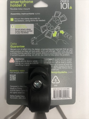 Supporto telefono smartphone Delta 101 X montaggio flessibile bicicletta nuovo spedizione gratuita, qualsiasi telefono - Foto 6 di 7