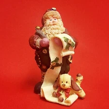 Santa Claus Making a List Figurine Christmas Decor