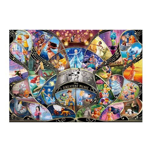 DISNEY GREATEST MUSIC 1000 piece jigsaw puzzle Tenyo D-1000
