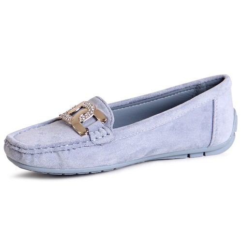 Dame Comfort Slipper Glitter Mocassini Velluto Scarpe Mezza Loafer Trendy - Foto 3 di 13