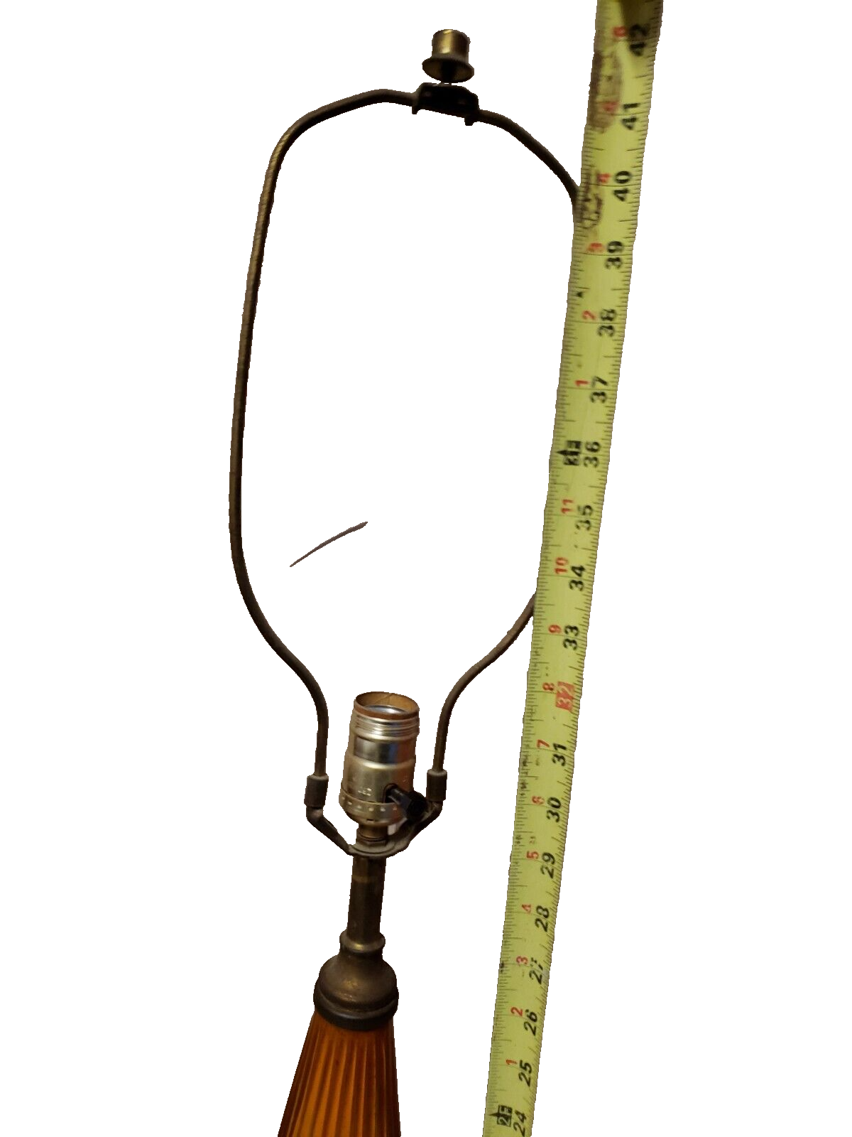 unique, Vintage midcentury Murano? Italian orange tall glass lamp eBay