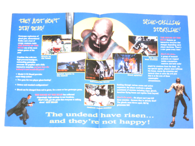 The House of the Dead Foldout Sega Gameworks Video Arcade