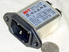 NEW DIT ID-10AC-S IEC Power Input Entry Module Line Noise Filter 10A 250V 250VAC
