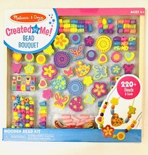 Melissa and Doug Created By Me Bead Bouquet Wooden Beads Kit Arts and Crafts Toy