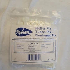  Vintage Hair Pins for Curlers Rollers Picks Plastic  White  100 Pieces NYLREM