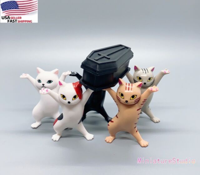 5PCS Cat Pen Holder Cat Stand With Coffin Kids Adult Funny Doll Toy Figure Gift YB10367 5PCS Cat Pen Holder Cat Stand With Coffin Kids Adult Funny Doll Toy Figure Gift YB10367