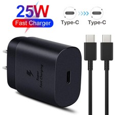 For Samsung S24 S22 S21 S23 Ultra 25W Super Fast Charger  Original Type C Cabl