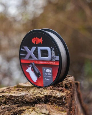Spomb  XD Pro Braid - Spombing/Spodding - 300 m/16 lb/grau - dbl003