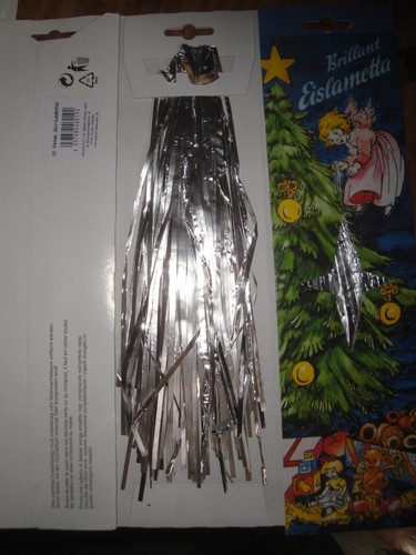 1 Brilliant Stanniol Eislametta German Metal Foil Christmas Tree Tinsel Lametta - Picture 2 of 4