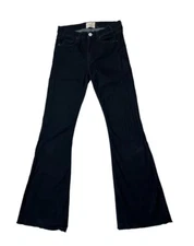 Mcguire Jeans Womens 28 (28x33) Majorelle Flare In Midnight Sun Raw Hem