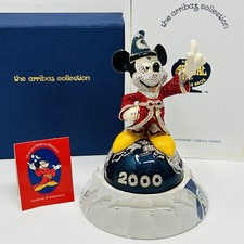 ARRIBAS Bros Mickey Mouse 2000 FANTASIA SORCERER MILLENNIUM Swarovski Fig w/Base