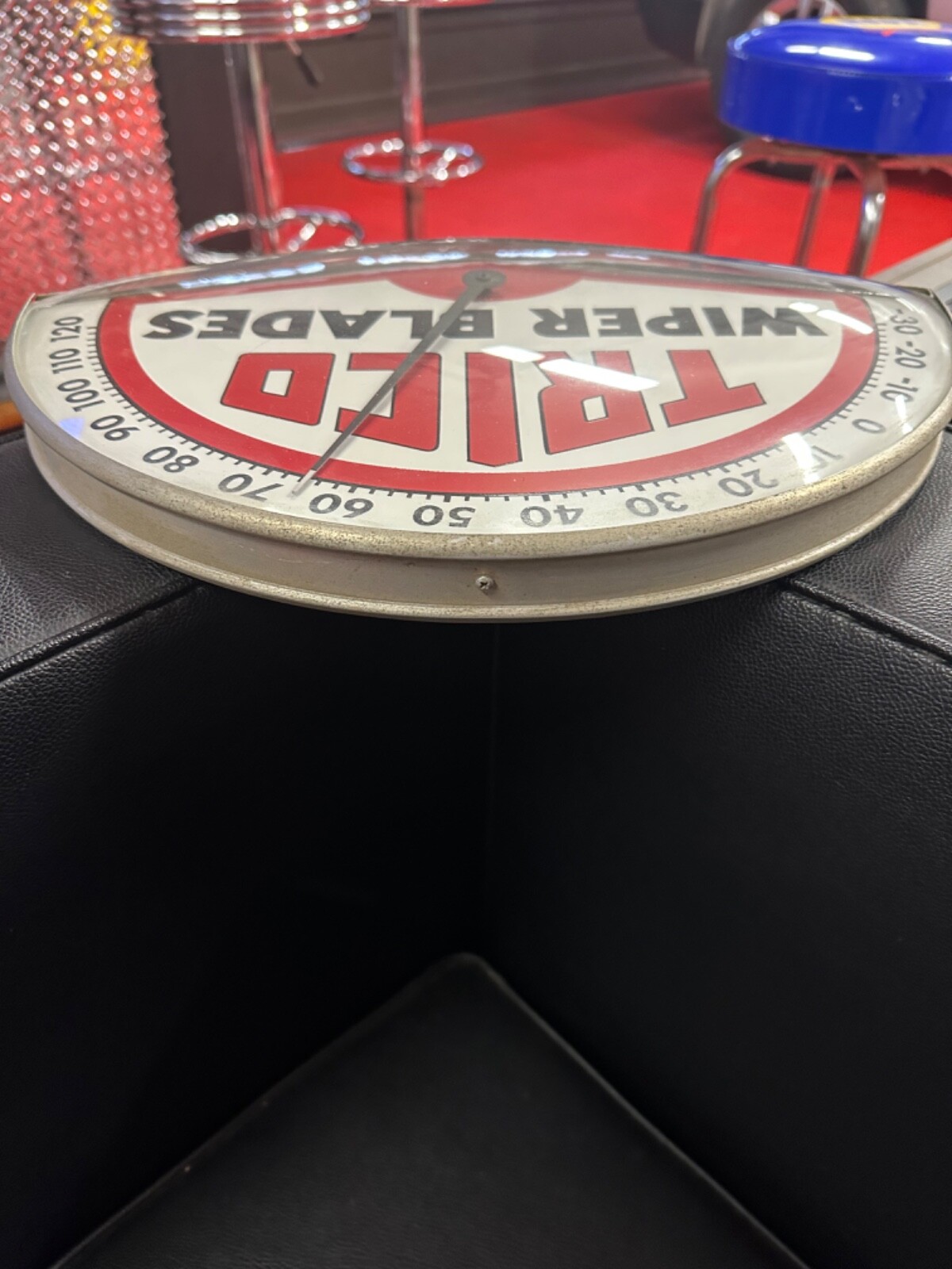 Vintage Trico Wiper Blades Metal Sign Thermometer NO RESERVE eBay