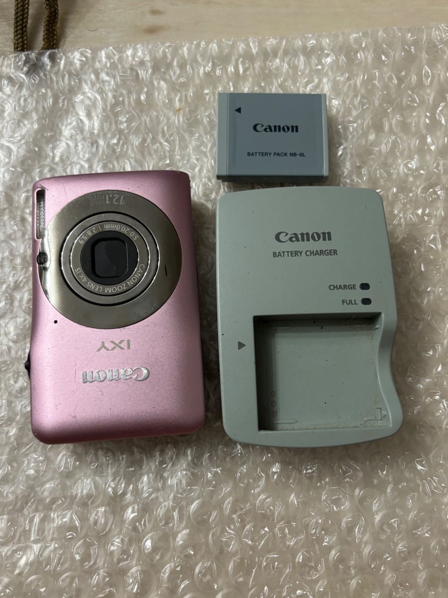 Canon IXY 200f DIGITAL ELPH IXUS 105 12.1MP Pink English w/Charger