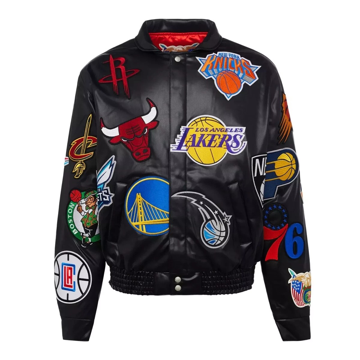 NBA VARSITY JACKET（LEAGUE　PASS限定) Chicago Bulls Varsity Jacket Limited Edition Leather Sleeves