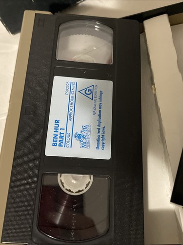 Ben Hur, Charlton Heston. VHS 2 Part Box Set. Fast Postage - Picture 6 of 10