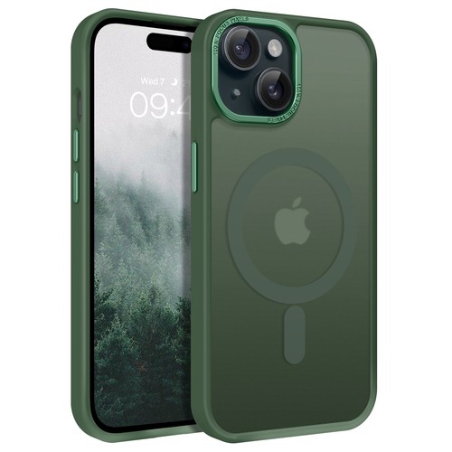 For iPhone 16 Pro Max 15 14 13 12 Frosted Case MagSafe Magnetic Shockproof Cover - Picture 18 of 56