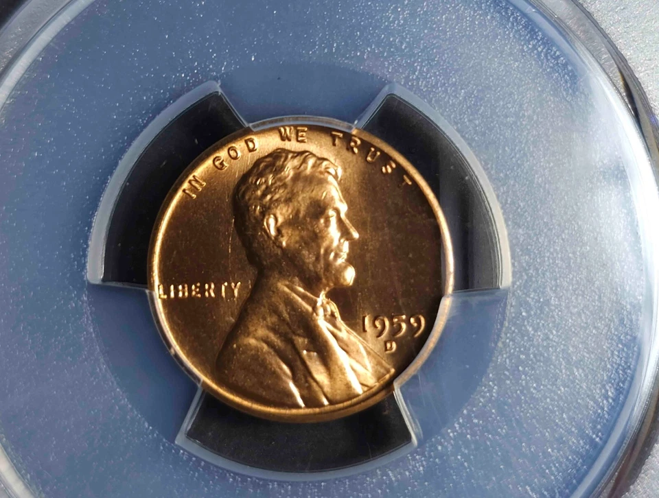 Lincoln 1st Memorial 1c Cent Penny 1959-D PCGS MS67RD "L" On Rim DDO - Image 4 of 4