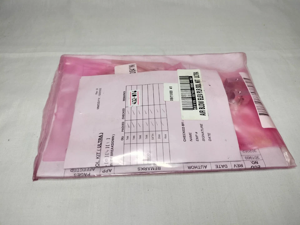 K&S Kulicke & Soffa 03-119-0710-000-02 AIR BLOW ELEV PLR SOL KIT ULTRA - Image 3 of 4