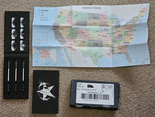 Vintage Marlboro Steel Tip Darts Set of 3 with 6 flights and Map Never used 