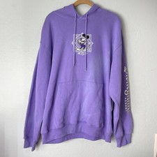 Disney 100 Years of Wonder embroidered sweatshirt hoodie Adult Unisex Large NWT