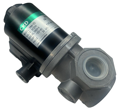 CKD VNA-20 Gas Valve DC24V 30kPa 3/4 NPT Temp -20-60 Made in Japan (New in Box)