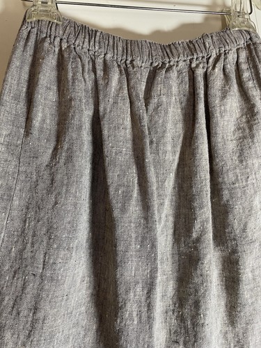 Flax Small 28” Waist L 31” 100% Linen Beige Pockets Quality Classic Career Wear - Picture 6 of 8