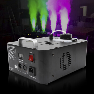 6 LED 900W DMX Jet Fog Machine DJ Gayser Vertical Spray Cryo Stage Smoke Effect