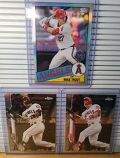 MIKE TROUT 2020 TOPPS CHROME SEPIA SSP+1985 35th ANNIVERSARY+BASE! ANGELS! 