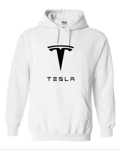 TESLA MOTORS LOGO HOODIE Hooded Sweatshirt Model 3 (Size S - 2XL) FREE SHIPPING - Picture 3 of 3