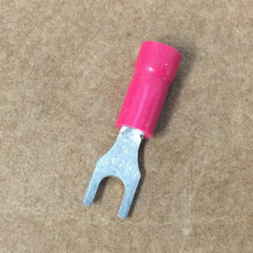 100PCS THOMAS & BETTS RA1167 TERMINAL LUG RED T&B 22-16 AWG NSN 5940-01-204-7741 - Picture 2 of 4