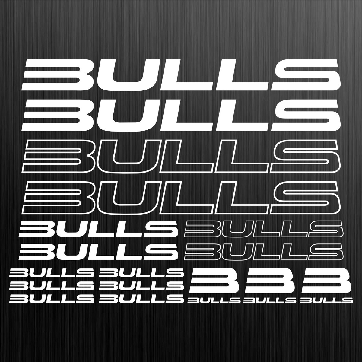 BULLS aufkleber sticker fahrrad bike mtb bmx road decal 17 Stcke Piecess |  eBay.de
