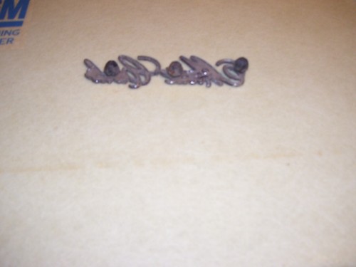 1970 Chevrolet Monte Carlo Emblem OEM Used Original GM Part # 801904 Metal - Picture 2 of 2
