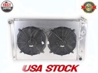 4ROW Aluminum Radiator + Fans For 78-87 Oldsmobile Cutlass Pontiac Grand Prix