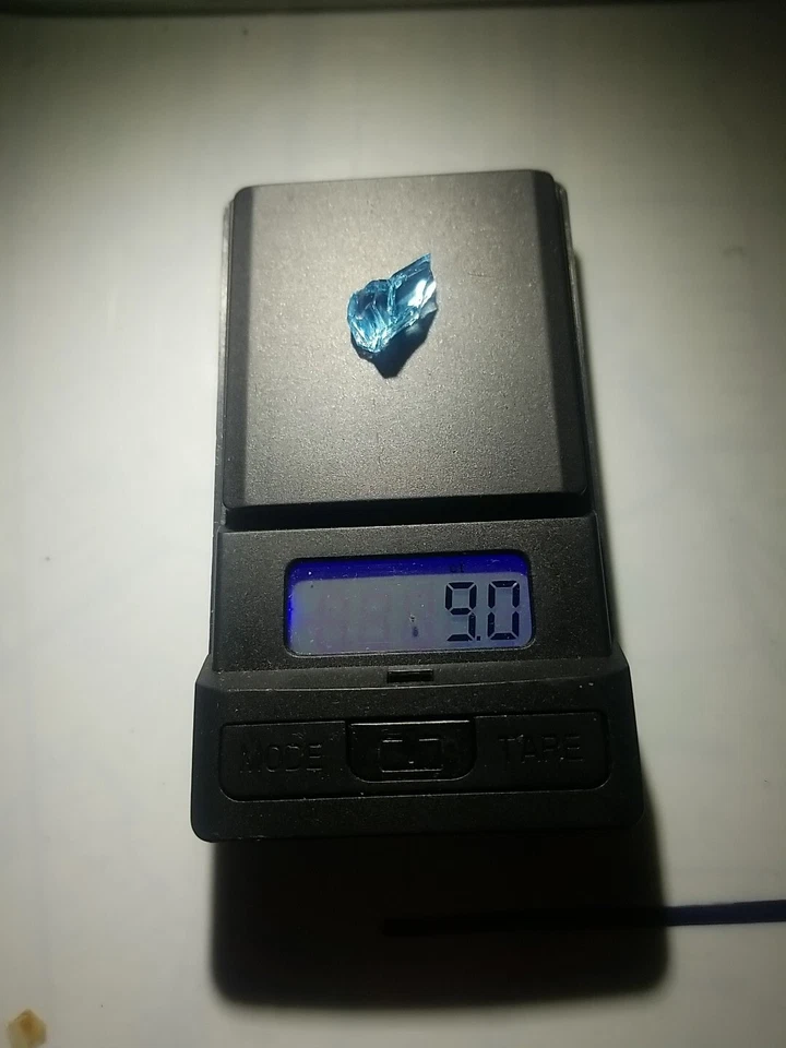 9.0 Ct Certified Natural Beautiful Blue Zircon Rough Loose Gem - Image 3 of 4